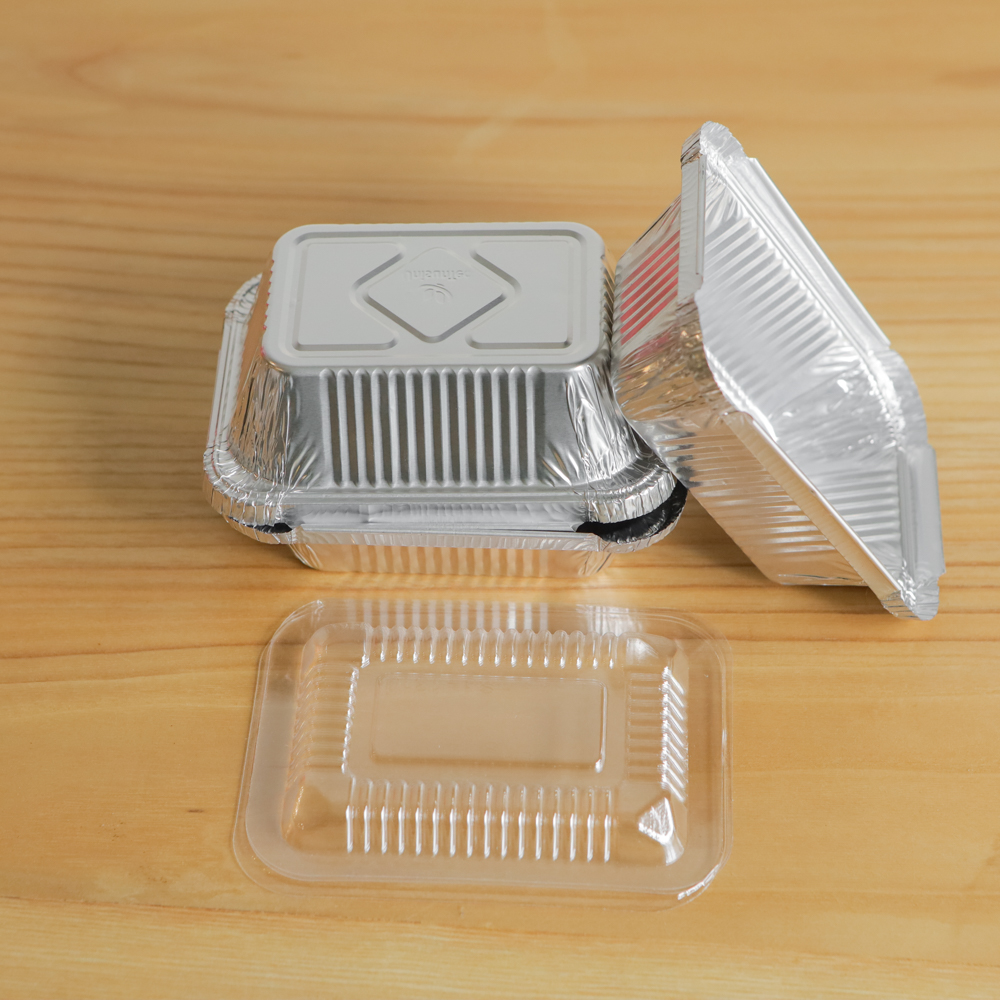 230ml Aluminum Food Containers with Lid 